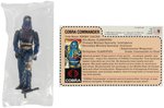 G.I. JOE MAIL AWAY COBRA COMMANDER FIGURE SEALED IN BAG WITH ID CARD.