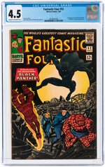 FANTASTIC FOUR #52 JULY 1966 CGC 4.5 VG+ (FIRST BLACK PANTHER).