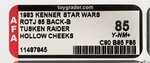 STAR WARS: RETURN OF THE JEDI - TUSKEN RAIDER 65 BACK-B AFA 85 Y-NM (HOLLOW CHEEKS).