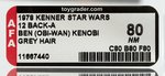 STAR WARS - BEN (OBI-WAN) KENOBI 12 BACK-A AFA 80 NM (GRAY HAIR).