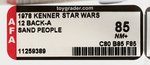 STAR WARS - SAND PEOPLE (TUSKEN RAIDER) 12 BACK-A AFA 85 NM+.