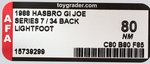 G.I. JOE: A REAL AMERICAN HERO - LIGHTFOOT SERIES 7/34 BACK AFA 80 NM.