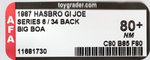 G.I. JOE: A REAL AMERICAN HERO - BIG BOA SERIES 6/34 BACK AFA 80+ NM.