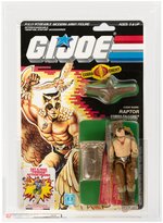 G.I. JOE: A REAL AMERICAN HERO - RAPTOR SERIES 6/34 BACK AFA 85 Y-NM+.