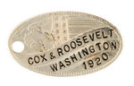 "COX & ROOSEVELT WASHINGTON 1920" SCARCE KEY FOB HAKE #2055.