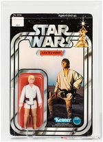 STAR WARS - LUKE SKYWALKER 12 BACK-A AFA 80 NM (DOUBLE-TELESCOPING - SKU ON FOOTER).