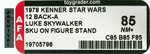 STAR WARS - LUKE SKYWALKER 12 BACK-A AFA 85 NM+ (SKU ON FOOTER).