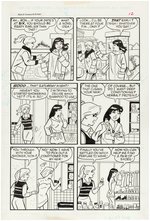 BETTY AND VERONICA #136 FIVE PAGE COMPLETE STORY ORIGINAL ART BY DAN DECARLO.