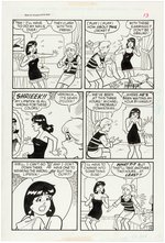 BETTY AND VERONICA #136 FIVE PAGE COMPLETE STORY ORIGINAL ART BY DAN DECARLO.