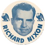 "RICHARD NIXON" BOLD 1960 FLOATING HEAD PORTRAIT BUTTON HAKE #2017.