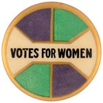 "VOTES FOR WOMEN" SUFFRAGE WOMEN'S POLITICAL UNION BUTTON VARIETY.