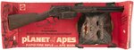 PLANET OF THE APES - RAPID FIRE RIFLE WITH APE MASK BOXED GUN SET.