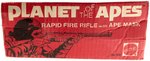 PLANET OF THE APES - RAPID FIRE RIFLE WITH APE MASK BOXED GUN SET.