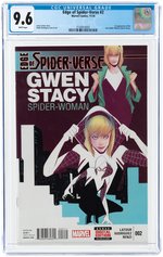 EDGE OF THE SPIDER-VERSE #2 NOVEMBER 2014 CGC 9.6 NM+ (FIRST SPIDER-GWEN).