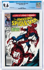 AMAZING SPIDER-MAN #361 APRIL 1992 CGC 9.6 NM+ (NEWSSTAND - FIRST CARNAGE).