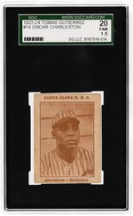 1923-24 TOMAS GUTIERREZ #14 OSCAR CHARLESTON (HOF) SGC 20 FAIR 1.5.