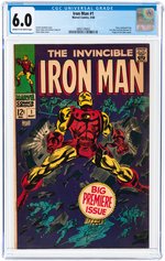 IRON MAN #1 MAY 1968 CGC 6.0 FINE.