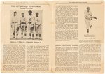 1934 "COLORED BASEBALL & SPORTS MONTHLY" SECOND ISSUE W/OSCAR CHARLESTON (HOF).