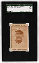 1923-24 TOMAS GUTIERREZ #23 KAKIN GONZALEZ SGC 20 FAIR 1.5.