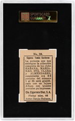 1923-24 TOMAS GUTIERREZ #26 LUCAS BOADA BLACK BACK SGC 30 GOOD 2.