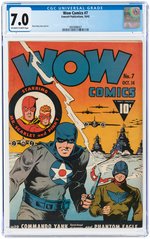WOW COMICS #7 OCTOBER 1942 CGC 7.0 FINE/VF.