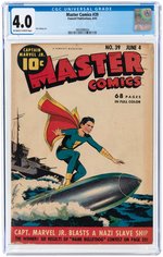 MASTER COMICS #39 JUNE 1943 CGC 4.0 VG.