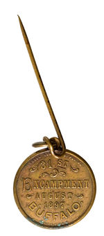 ENAMEL GAR LOGO MEDALLION ON STICKPIN.