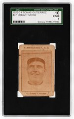 1923-24 TOMAS GUTIERREZ #37 OSCAR TUERO SGC 10 POOR 1.