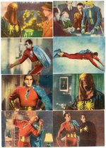 CAPTAIN MARVEL FHER SPANISH CARD ALBUM AND COMPLETE SET OF CARDS.