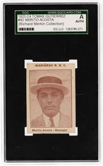 1923-24 TOMAS GUTIERREZ #42 MERITO ACOSTA SGC A (AUTHENTIC) (RICHARD MERKIN COLLECTION).