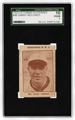 1923-24 TOMAS GUTIERREZ #46 HARRY MCCURDY SGC 10 POOR 1