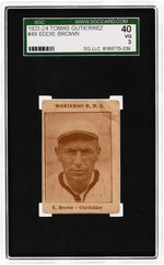 1923-24 TOMAS GUTIERREZ #49 EDDIE BROWN SGC 40 VG 3.