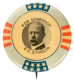 COLORADO 1902 DEMOCRATIC GOVERNOR CANDIDATE BUTTON.