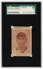 1923-24 TOMAS GUTIERREZ #52 JOE DEBERRY SGC 40 VG 3.