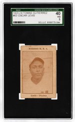 1923-24 TOMAS GUTIERREZ #63 OSCAR LEVIS SGC 40 VG 3.