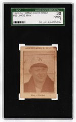 1923-24 TOMAS GUTIERREZ #85 JAKIE MAY SGC 30 GOOD 2.