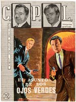 THE MAN FROM U.N.C.L.E. SPANISH VERSION (C.P.L.) COMPLETE ORIGINAL ART FOR ISSUE INCLUDING PAINTED COVER ALL BY ETIENNE.