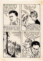 THE MAN FROM U.N.C.L.E. SPANISH VERSION (C.P.L.) COMPLETE ORIGINAL ART FOR ISSUE INCLUDING PAINTED COVER ALL BY ETIENNE.