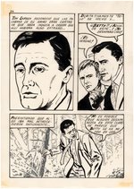 THE MAN FROM U.N.C.L.E. SPANISH VERSION (C.P.L.) COMPLETE ORIGINAL ART FOR ISSUE INCLUDING PAINTED COVER ALL BY ETIENNE.