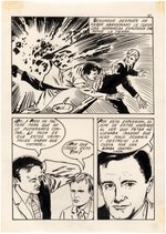 THE MAN FROM U.N.C.L.E. SPANISH VERSION (C.P.L.) COMPLETE ORIGINAL ART FOR ISSUE INCLUDING PAINTED COVER ALL BY ETIENNE.