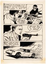 THE MAN FROM U.N.C.L.E. SPANISH VERSION (C.P.L.) COMPLETE ORIGINAL ART FOR ISSUE INCLUDING PAINTED COVER ALL BY ETIENNE.