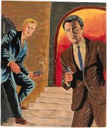 THE MAN FROM U.N.C.L.E. SPANISH VERSION (C.P.L.) COMPLETE ORIGINAL ART FOR ISSUE INCLUDING PAINTED COVER ALL BY ETIENNE.