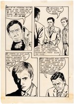 THE MAN FROM U.N.C.L.E. SPANISH VERSION (C.P.L.) COMPLETE ORIGINAL ART FOR ISSUE INCLUDING PAINTED COVER ALL BY ETIENNE.