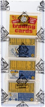 1970 TOPPS BASEBALL SERIES 6 UNOPENED RACK PACK BBCE CERTIFIED.