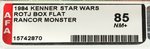 STAR WARS: RETURN OF THE JEDI - RANCOR MONSTER BOX FLAT AFA 85 NM+.