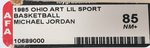 MICHAEL JORDAN (HOF) LIL' SPORT BASKETBALL AFA 85 NM+.