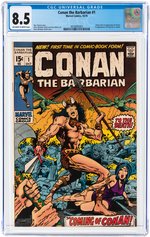 CONAN THE BARBARIAN #1 OCTOBER 1970 CGC 8.5 VF+ (FIRST CONAN).