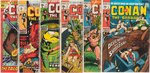 CONAN THE BARBARIAN BRONZE AGE LARGE LOT INCLUDING CGC TRIO OF #2, 3, 23.