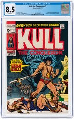 KULL THE CONQUEROR BRONZE AGE LARGE LOT INCLUDING #1 CGC 8.5 VF+.