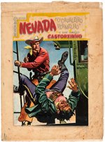 RED RYDER #50 BRAZILIAN "NEVADA" COMIC BOOK COVER ORIGINAL ART.